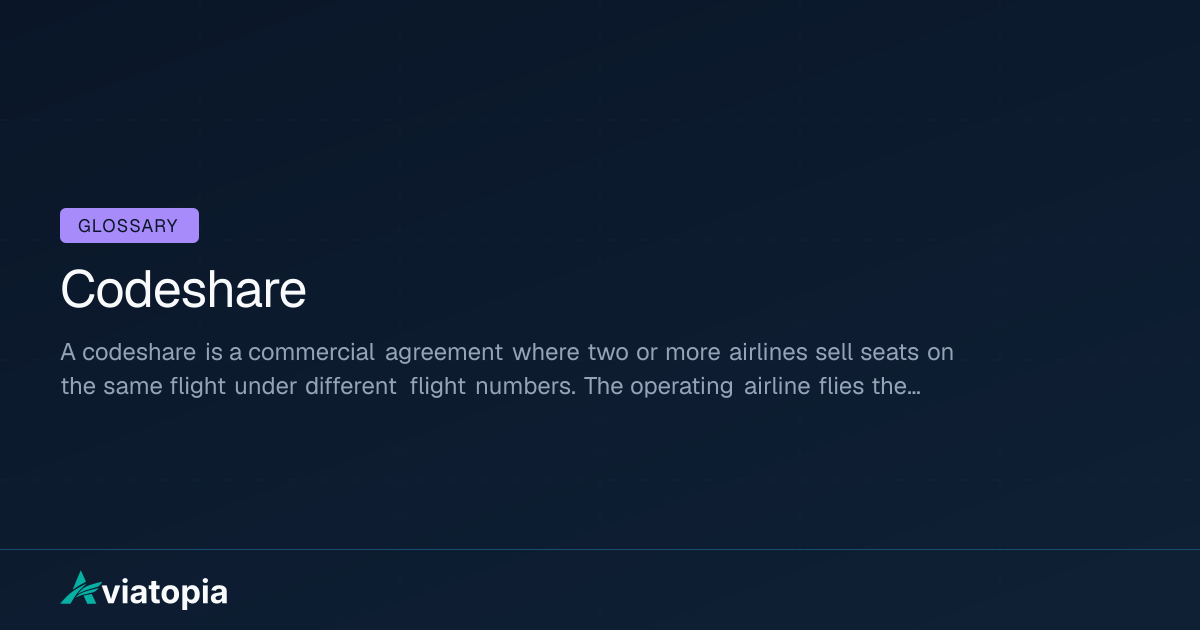 Codeshare Meaning in Aviation (Definition + Explanation) | Aviatopia