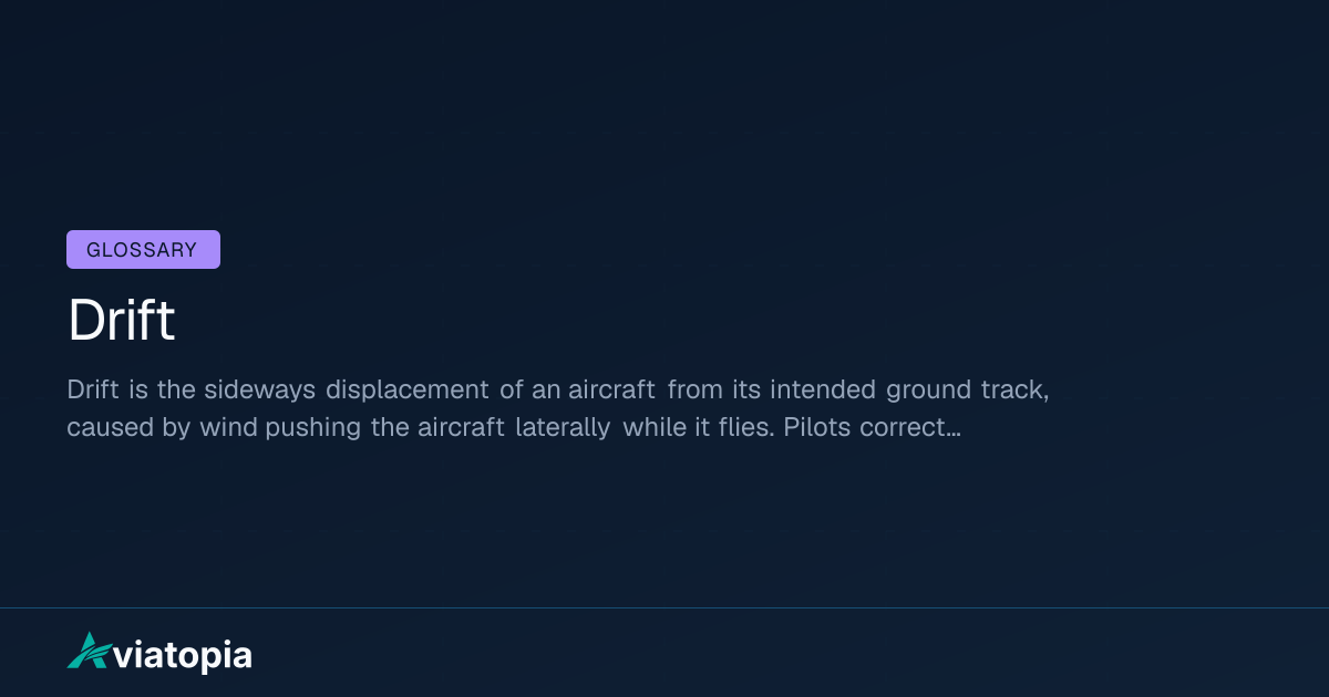 Drift Meaning in Aviation (Definition + Explanation) | Aviatopia