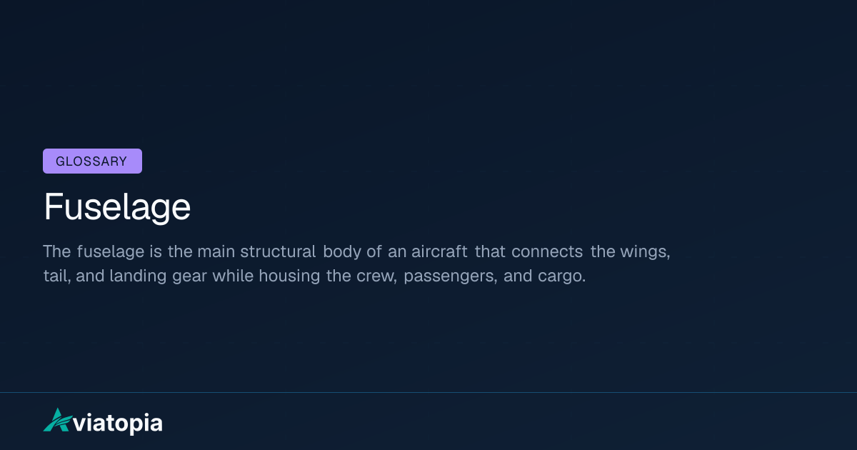 Fuselage Meaning in Aviation (Definition + Explanation) | Aviatopia