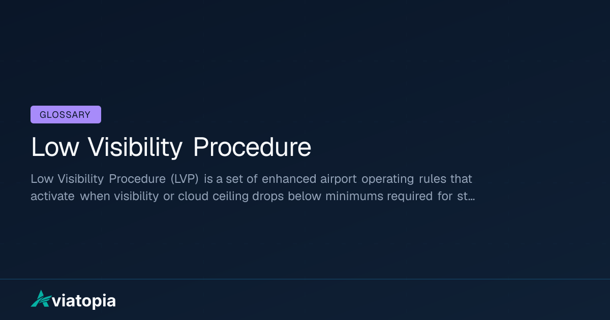 Low Visibility Procedure Meaning in Aviation (Definition + Explanation ...
