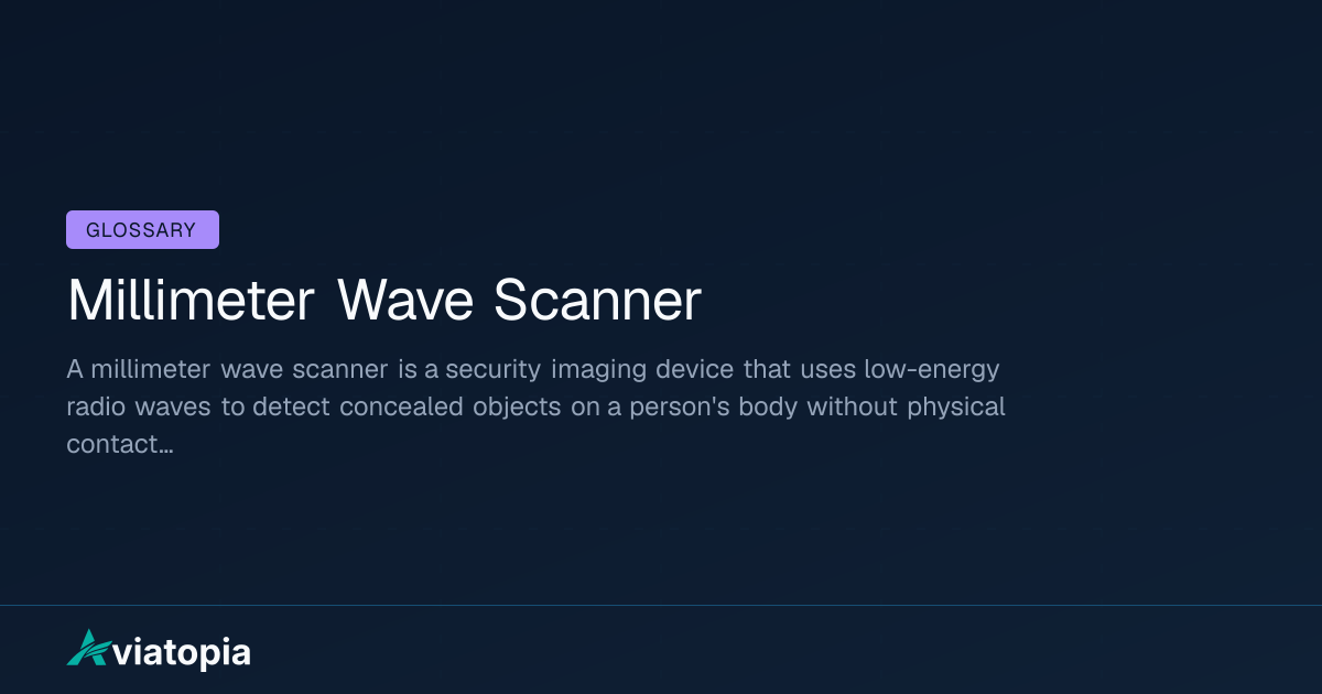 Millimeter Wave Scanner Meaning in Aviation (Definition + Explanation ...