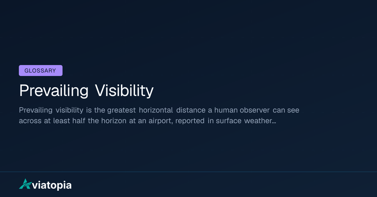 Prevailing Visibility Meaning in Aviation (Definition + Explanation ...