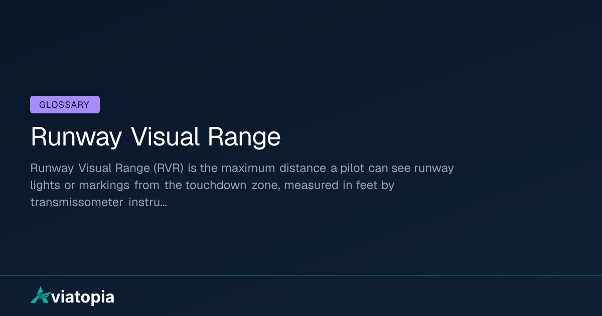Runway Visual Range Meaning in Aviation (Definition + Explanation ...