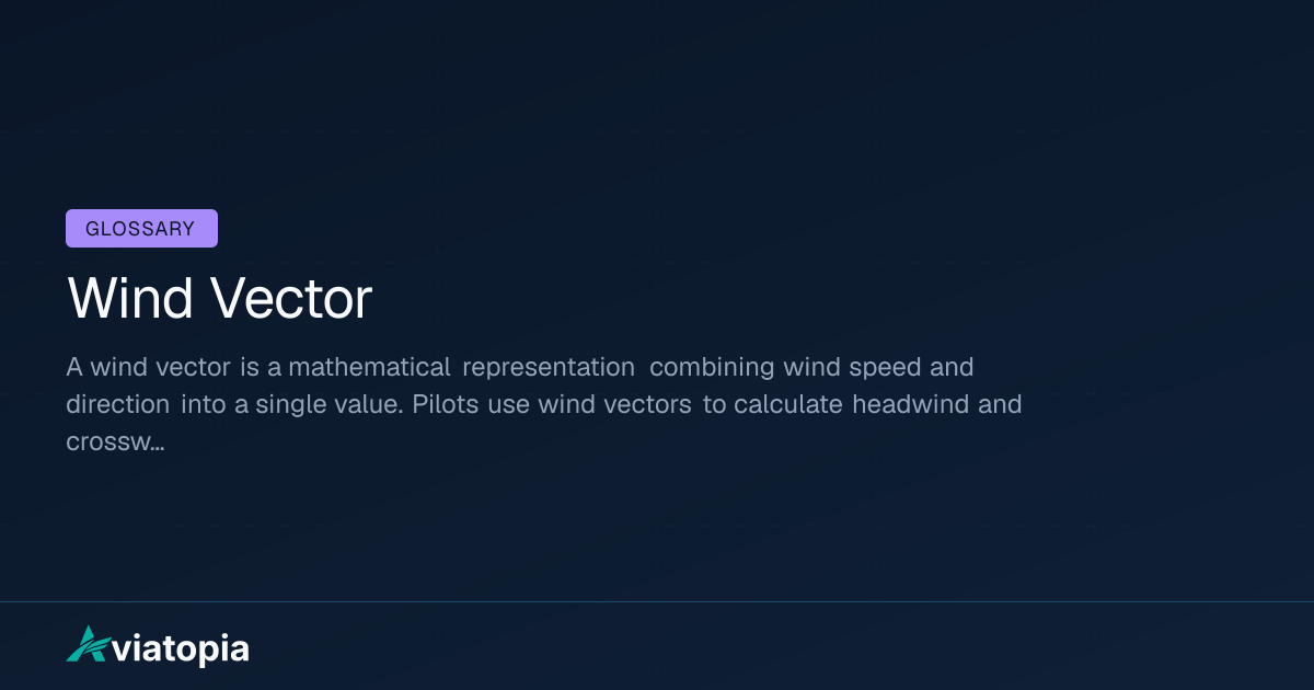 Wind Vector Meaning in Aviation (Definition + Explanation) | Aviatopia